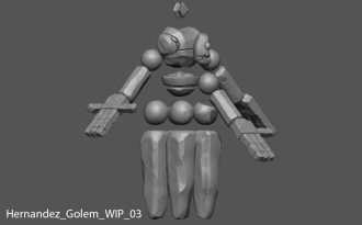 Click image for larger version

Name:	Hernandez_Golem_WIP_03_1-4_Render.png
Views:	130
Size:	231.6 KB
ID:	10508